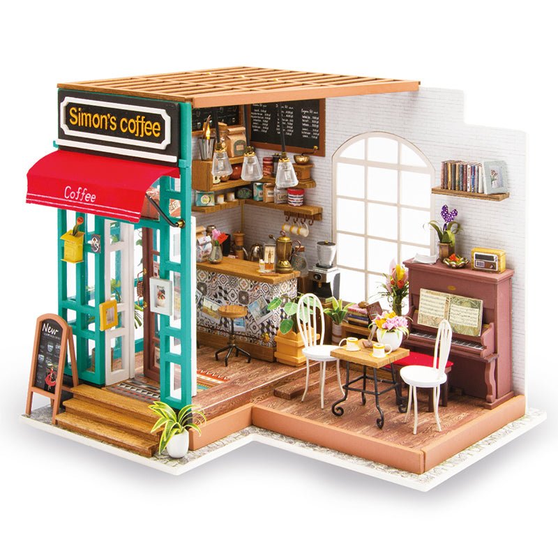 Rolife DIY House Simon's Coffee Shop Model Kit DG109