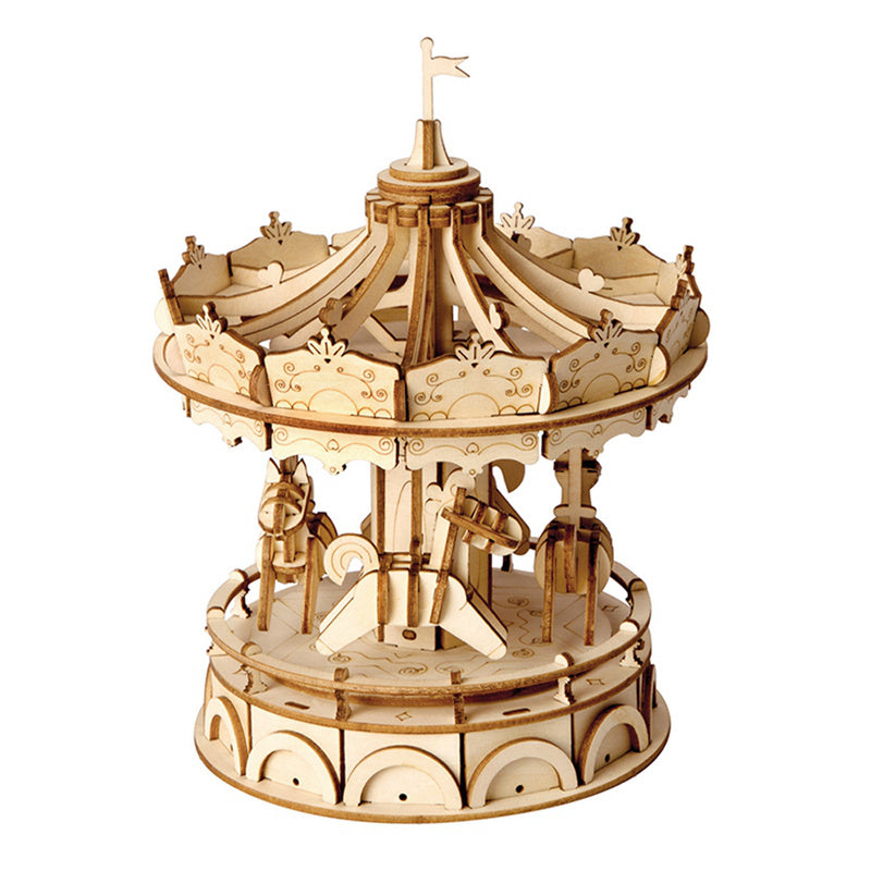 Rolife Merry Go Round Wooden Model Kit TG404