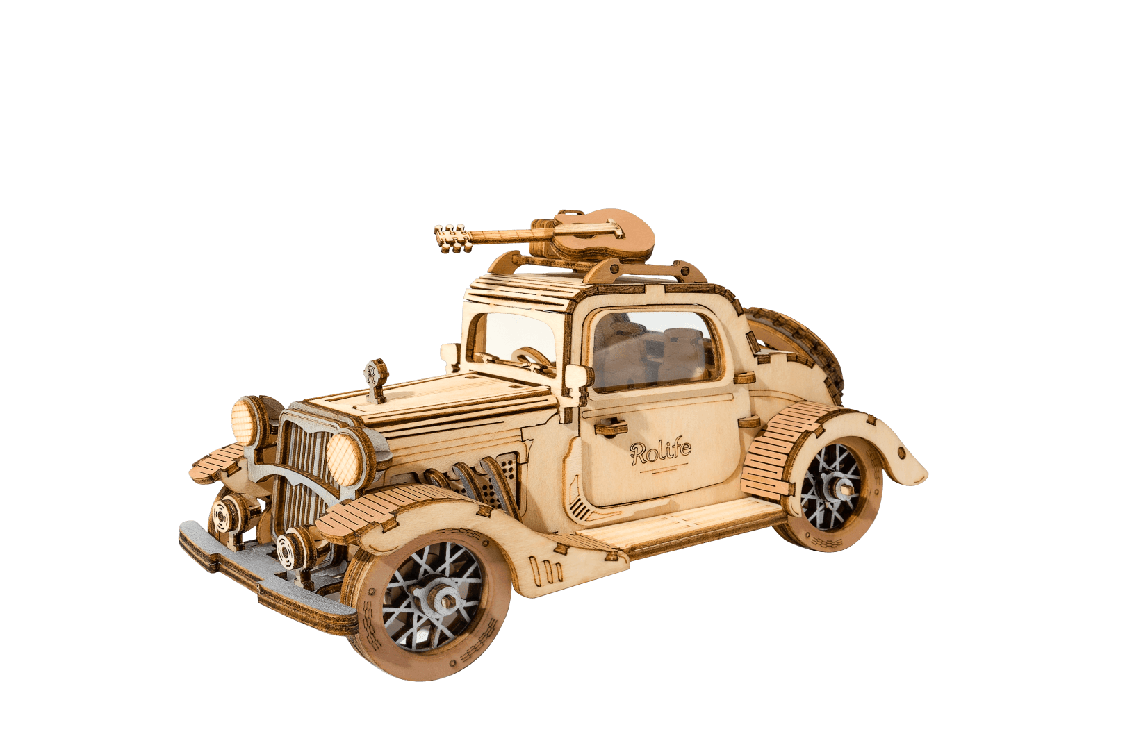 Rolife Vintage Car Wooden puzzle model TG504