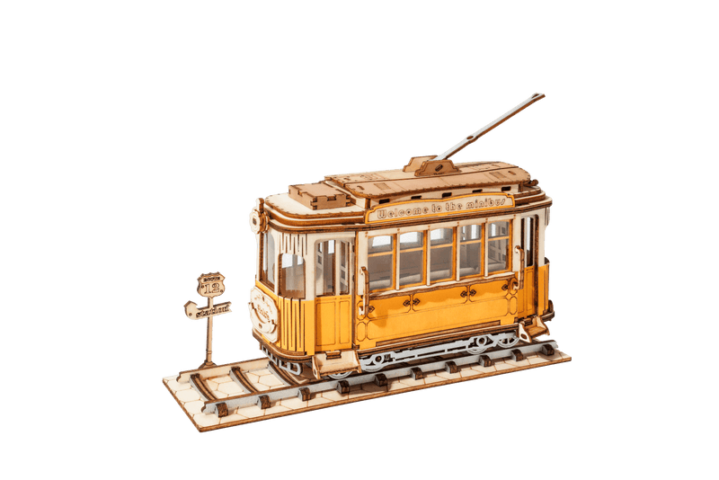 Rolife Tramcar Wooden puzzle model TG505 built