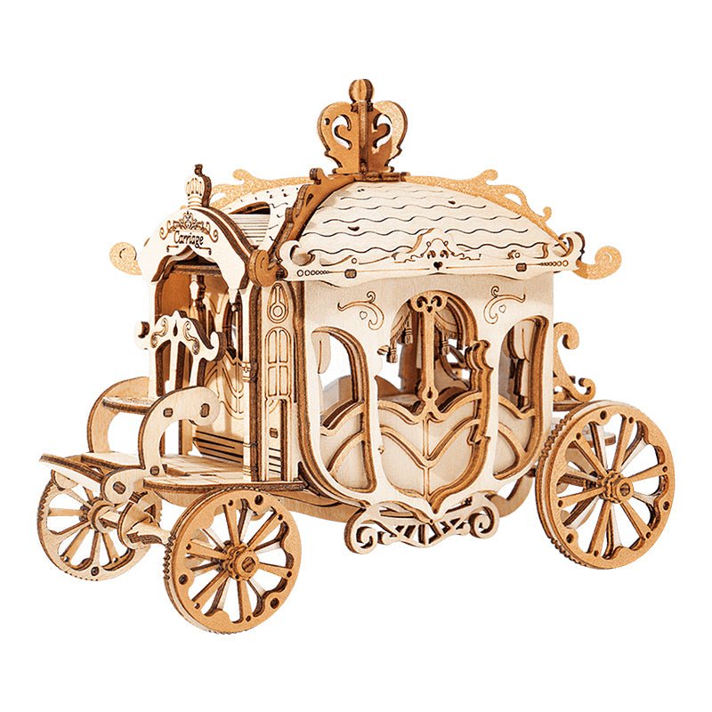 Rolife Carriage Wooden Puzzle model TG306 side