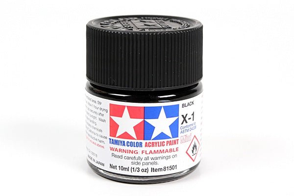 Tamiya Acrylic Mini X-1 Black 10ml