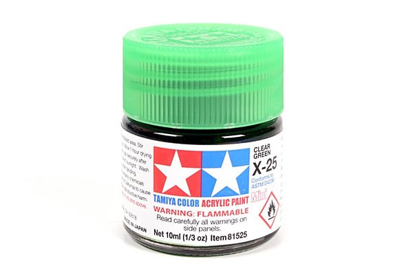 Tamiya Acrylic Mini X-25 Clear Green 81525