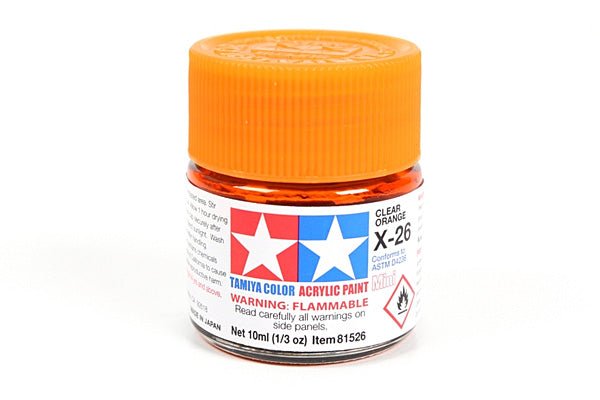 Tamiya Acrylic Mini X-26 Clear Orange 81526