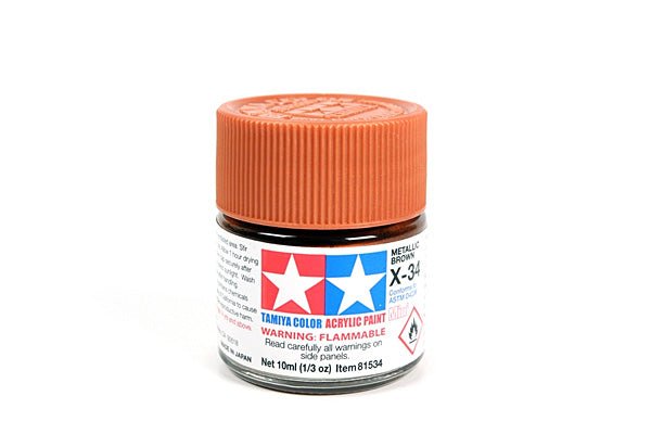 Tamiya Acrylic Mini X-34 Metallic Brown 81534