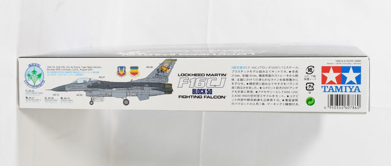 Tamiya F-16CJ Fighting Falcon 1/72 model box