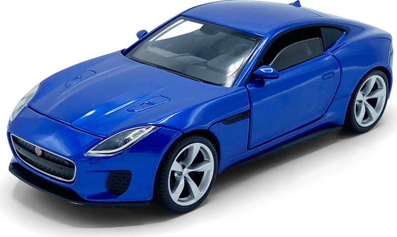 Tayumo Jaguar F-Type blue 1/32 scale diecast model Pull back and go lights and sound