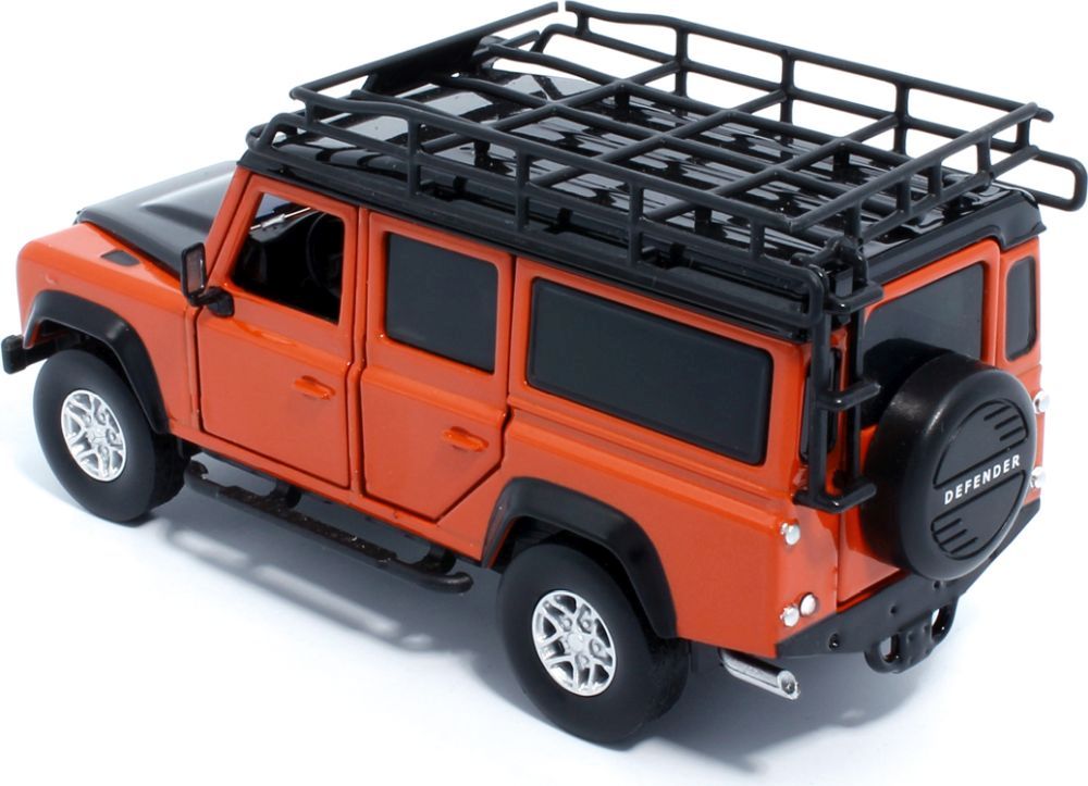 Tayumo Land Rover Defender 110 Orange 1/32 Scale diecast back