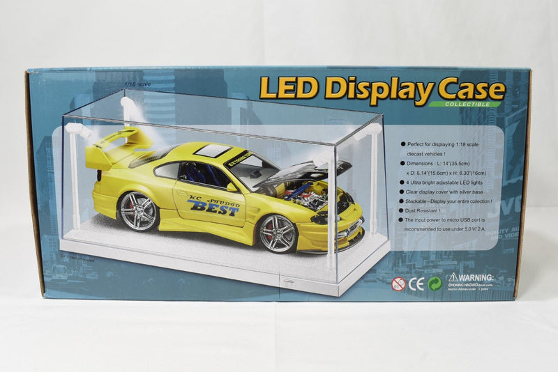 Triple 9 1/18 LED Display Case dimensions